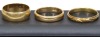 Jewellery - Gold rings x 4 assorted grades incl. 3 x 18 K gold (9.4grams) and 1 x 9 K gold (engraved 4grams) - 3