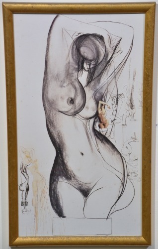 Art - Brett Whitley, Nude, Limited Print, 41 x 69cm.