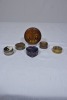 Jewellery - Pill and trinket boxes in mixed materials x6. - 2