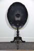 Furniture - Victorian tilt top table. Paper Mache hand painted with mother of pearl inlaid, 62 x 50cm - 2