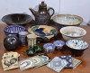 Pottery X 25- Collection of pottery bowls, teapots, containers, tiles including art pottery and Moroccan pottery - 2