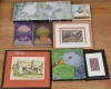 Art -Box of wall art, chickens, birds and flowers