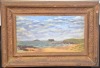 Art - Julian Ashton (Australian / British), Sea scape, Oil on board. approx. 33 x 18cm (With frame 45 x 32 cm). Plaster frame with some damage.