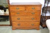 Furniture - Late Victorian chest of drawers with inlaid beading.