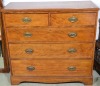 Furniture - Late Victorian chest of drawers with inlaid beading. - 2