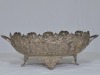 Silverware - Silver metal bowl, middle eastern motifs. 36cm