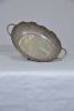 Silverware - Silver metal bowl, middle eastern motifs. 36cm - 3