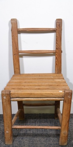 Furniture - Chair, Rustic wooden chair, H 85cm