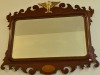 Furniture - Regency Mantle Mirror, Decorated with Gilt Eagle and shell inlay, 90 x 80cm.