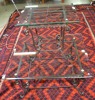 Furniture x 2 - Tables: 1 x glass coffee table and 1 x metal side-table. - 2