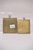 Religious Artifact x2 - Brass religious plaques, H 6x 5cm. - 2