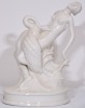 Figurine - Dressel and Kissler, Leader and Swan in white, Stamped P1137, 46 cm