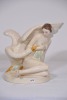 Religious Artifact - Figurine Leda and Swan, Italy to base, 21 cm - 2