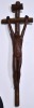 Religious Artifact - Crucifix, Carved Timber, Signed to Rear, H 45cm. - 2