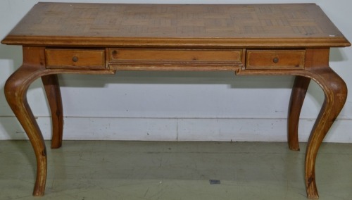 Furniture - Rustic French style consul table with drawers