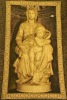 Religious Artifact - Tapestry of the Broosh Madonna by Michealangelo, Made in Belgium, 33 x 47cm.