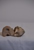 Tribal - Two tribal artifacts, 1 x mother with child pottery, 1 x thinking man carved stone - 2