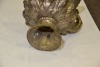 Furniture - Decorative bronze planter featuring dragons. Worn nickel plating. - 3