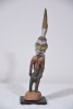 Tribal - Small wooden carved figurine of a woman and bird, Papua New Guinea. 36 cm - 2