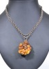 Jewellery - Necklace with charm of Baltic amber bead pendant