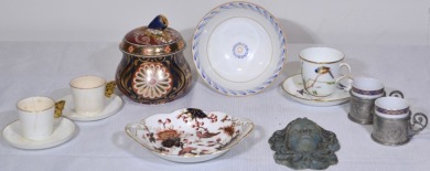 Porcelain - Selection of porcelain decorator items