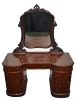 Furniture - Victorian Twin Pedestal Dressing Table, Mahogany, 134 x 175cm, Original condition