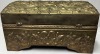 Large Embossed metal jewellery box, 36 cm x 25 cm x 20 cm approx. - 4