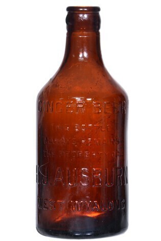 Glass Ginger Beer - H.J Ausburn, West Wyalong