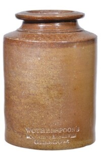 Stoneware Jar - Wotherspoon's, Glasgow