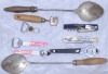 Assorted Items x 9 - Bottle Openers, Spoons & Zester