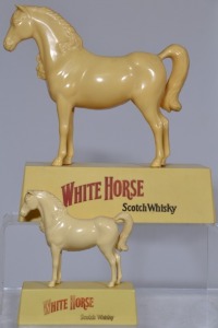 Advertising Figurines x 2 - White Horse