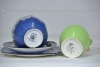 Ceramics x 3 - 1 x Lladro Christmas bell. 1 x Cup and saucer by Maling. 1 x Royal Winton lidded pot. - 3