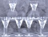 Antiques - Cut glass. Sherry glasses. 11cm. One with minor chip. - 2
