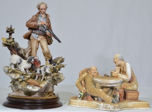 Figurines x 2 - 1 x Tavern scene and 1 x Hunting scene.
