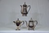 Antiques x 3 - Silver plate coffee pots. - 2