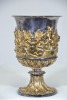 Antiques - Chalice featuring gilt relief with cherubs. Heavy and ornate. 23cm. - 2