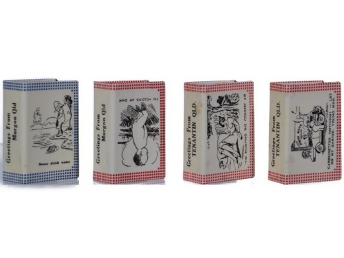 Matchbox Covers x 4 - Murgon & Tenantin Queensland