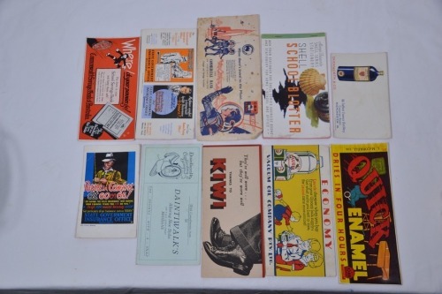 Group Lot - Advertising Ink Blotters x 10