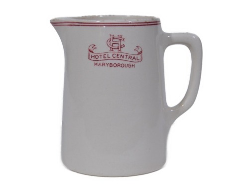 Hotel Ware - Milk Jug - Hotel Central Maryborough