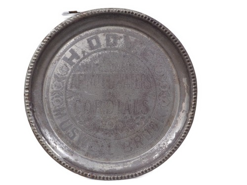 Advertising Tray - H. Dove Muswellbrook Aerated Waters & Cordials