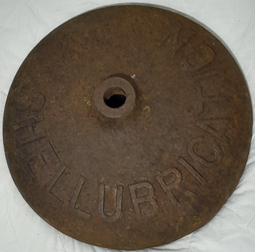 Heavy cast iron shell lubrication base, D 38 cm