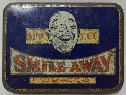 Tobacco tin - Smile Away