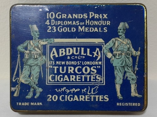 Tobacco tin - Abdulla Turcos Cigarettes