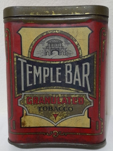 Tobacco tin - Temple bar, British-Australian tobacco, Melbourne