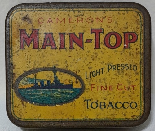 Tobacco tin - Cameron's Main Top