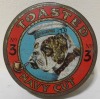 Tobacco tin - Toasted Navy Cut featuring smoking bulldog