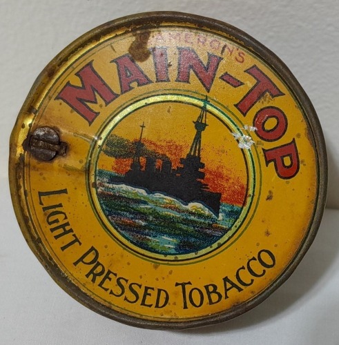 Tobacco tin - Cameron's Main Top Light Pressed Tobacco, Melbourne