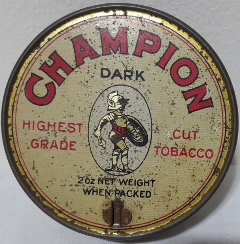 Tobacco tin - Champion Dark Highest Grade Cut Tobacco, Sydney