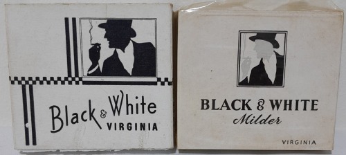 Cigarette Box x 2 - Black & White cigarette boxes, Melbourne.