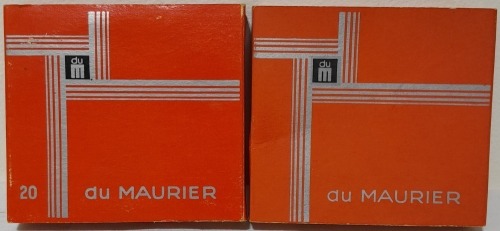 Cigarette Box x 2 - Du Maurier cigarette boxes